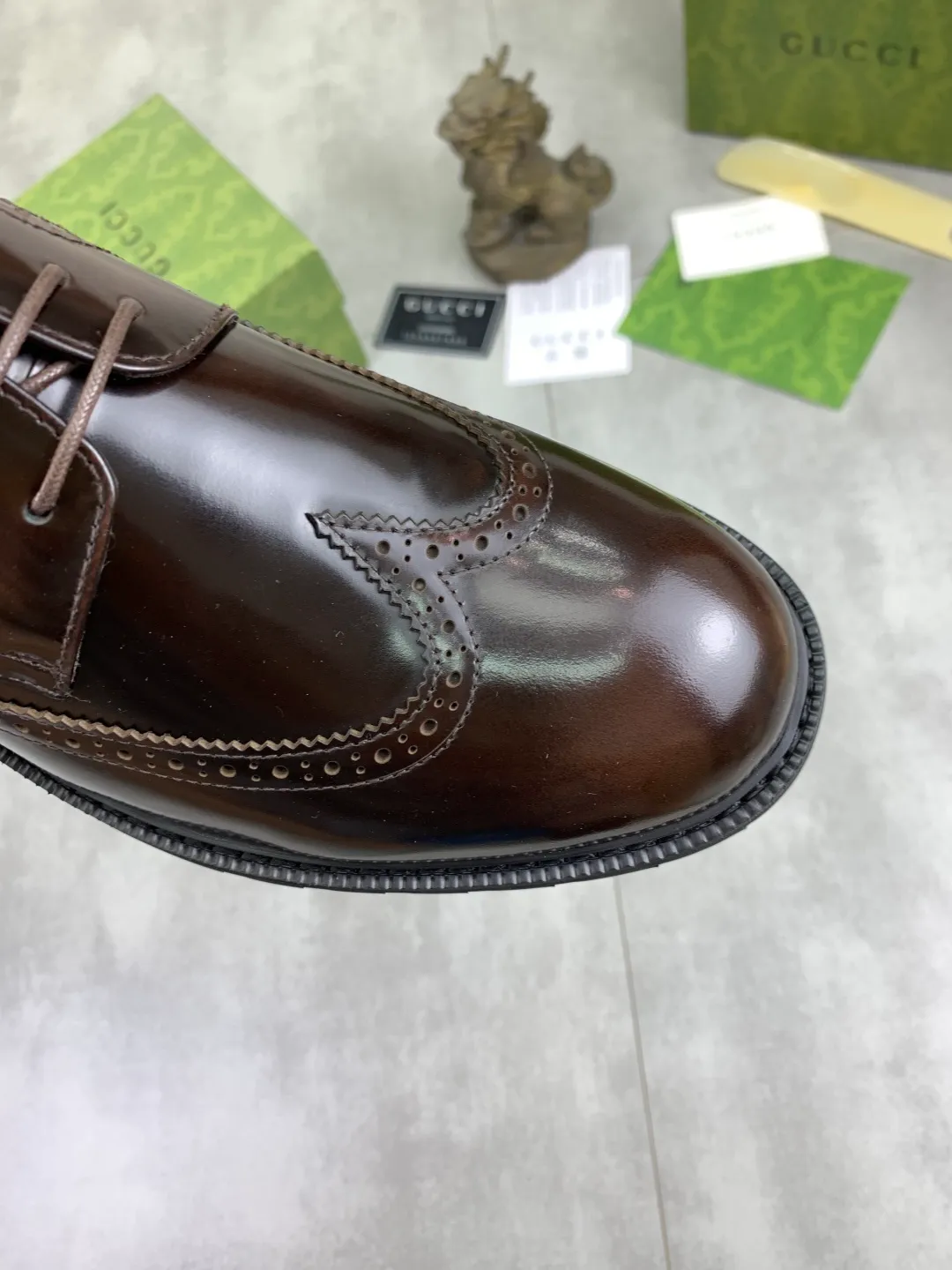 Men's Men's Shoes 💰P580 [New Style] 💰💎💎💎 [Gucci] GUCCI high-end men's formal business leather shoes, original order 1:1! Original imported high-end calfskin, original metal buckle, imported first-layer pigskin lining for feet, original high-end outsole, men's shoe size: 38-44